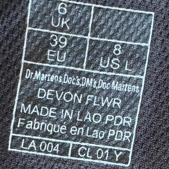 Dr. Martens Women’s Devon Flower Buckle Leather Platform Boots - Picture 12 of 12